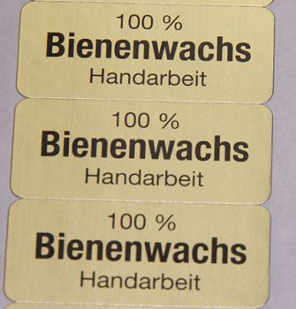 Aufkleber selbstklebend gold