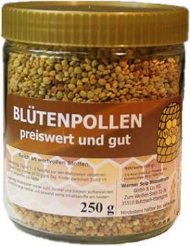 Blütenpollen - 'preiswert und gut'  - 250 g im Glas