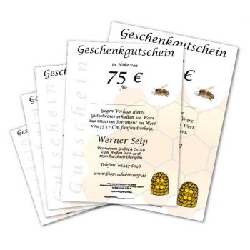 Gutschein - Wert 75 €