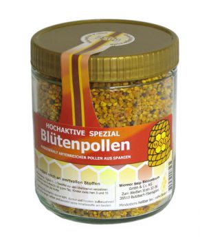 Hochaktiver Blütenpollen - 250 g im Glas