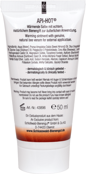 API-HOT® wärmende Bienengift-Salbe 50 ml Tube
