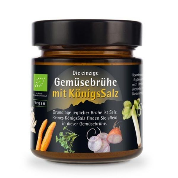 Gemüsebrühe BIO mit KönigsSalz im Glas 110g